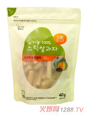 韓國(guó)每日yingye米餅-大米+南瓜+黑芝麻