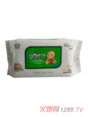 蝶雅絲80片yinge濕巾密封貼紙濕巾