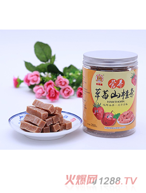 糖糖貓草莓山楂條260g罐裝