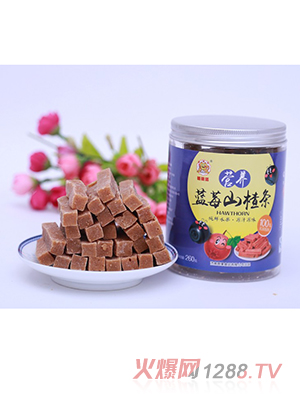 糖糖貓藍莓山楂條260g罐裝