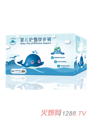 小鯨悠悠yinge護(hù)臀學(xué)步褲XXL