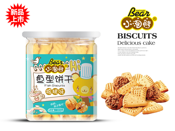 小淘熊魚(yú)型餅干-核桃味a