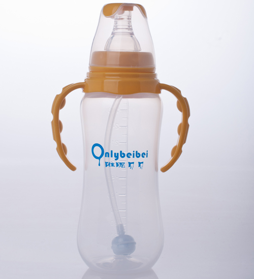 唯昵貝貝標(biāo)口PP奶瓶300ml棕色