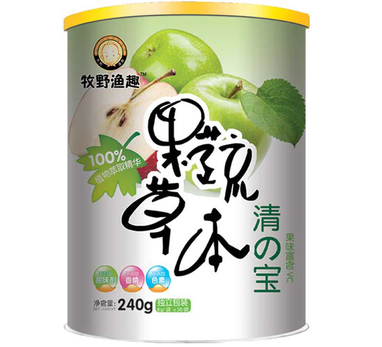 牧野漁趣果蔬草本蘋(píng)果清清寶聽(tīng)裝