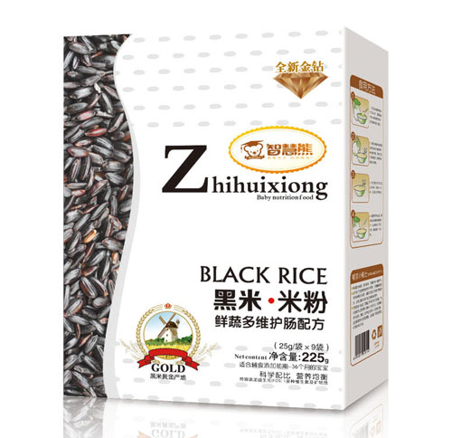 智慧熊鮮蔬多維護腸黑米米粉盒裝