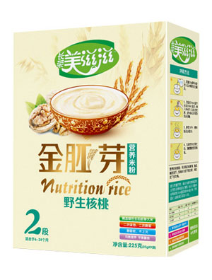 美滋滋野生核桃金胚芽營養(yǎng)米粉